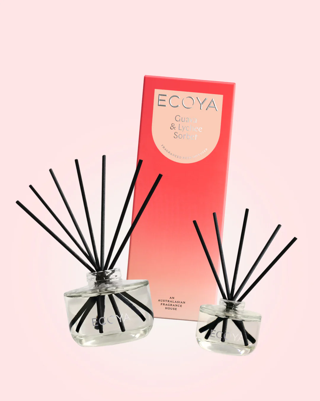 Guava & Lychee Sorbet Reed Diffuser Duo