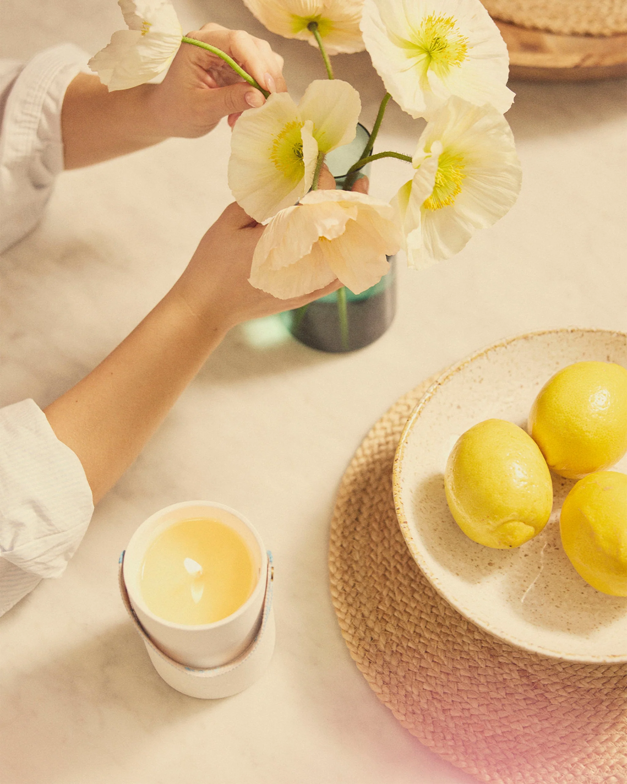 High Summer: Sea Salt & Pineapple Ceramic Candle - Image 2